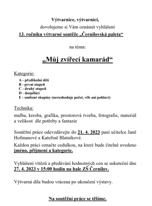 Černilovská paleta